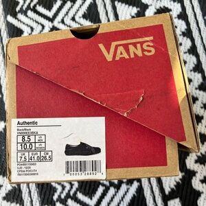 Vans Black Authentic Sneakers